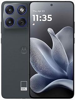 Motorola Edge 70 met Moto AI (12/512 GB, drievoudige camera met 50 MP + flikkersensor, selfie 50 MP, ultradun 5,99 mm, 4800 mAh siliconen carbon, display 6,67 inch Super HD 120 Hz, Pantone Gadget Grey