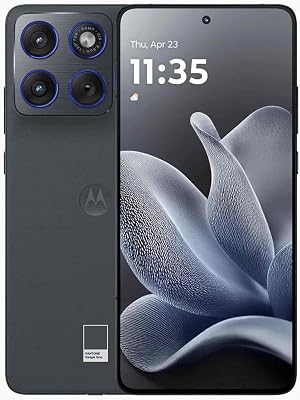 Motorola Edge 70 met Moto AI (12/512 GB, drievoudige camera met 50 MP + flikkersensor, selfie 50 MP, ultradun 5,99 mm, 4800 mAh siliconen carbon, display 6,67 inch Super HD 120 Hz, Pantone Gadget Grey