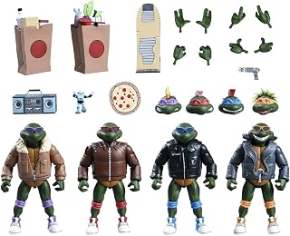 Pack 4 Punk Ninja Turtles Action Figures 18Cm