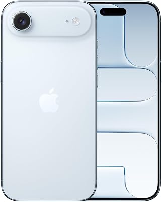 Apple iPhone Air 256 GB: dunste iPhone ooit, 6,5‑inch display met ProMotion tot 120 Hz, krachtige A19 Pro-chip, Center Stage-camera aan de voorkant, batterij voor een hele dag, eSim; Hemelsblauw