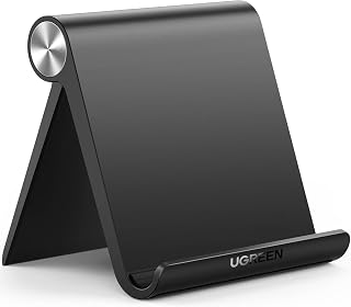UGREEN Tablet Houder Verstelbare Hoek Tablet Stand Compatibel met iPad Pro Air Mini 11, Galaxy Tab S9 A7, Redmi Pad, Huawei MatePad, iPhone 15 Pro Max enz. (Zwart)