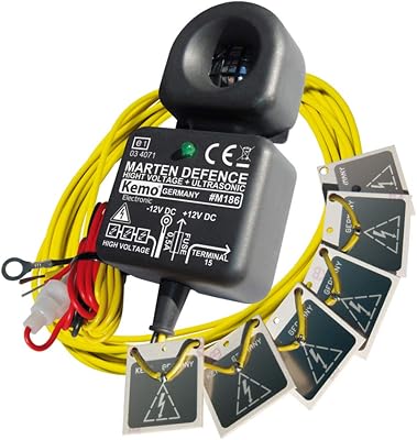 KEMO marterafweer voor motorvoertuigen 12 V/DC M186,zwart