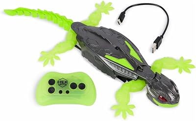 HEX BOTS Wall Crawler Gecko, oplaadbare afstandsbediening robot kinderspeelgoed, klimt op muren voor grappenspeelgoed en spelletjes, RC-robot voor jongens en meisjes vanaf 4 jaar