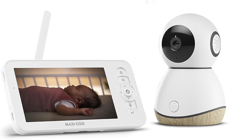 Maxi-Cosi See Pro Babyfoon, Babyfoon met Camera, WiFi Babyfoon App, CryAssist-vertaler, Automatische Bewegingsdetectie, Ultra HD-video (2K), 5-inch Scherm, Onderdeel van Maxi-Cosi Connected Home