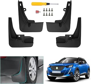 GAFAT Peugeot 2008 e-2008 GT Line 2020-2024 2025 spatbord, Peugeot 2008 2023 spatbord voor en achter, spatbescherming, auto, boren niet nodig, ABS-kunststof (4 stuks)