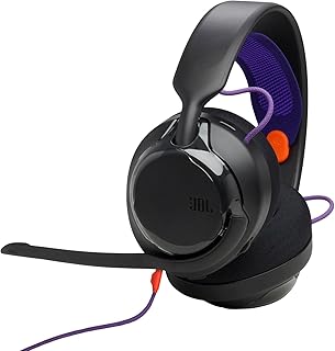 JBL Quantum 250 Bedrade over-ear gamingheadset, JBL Quantum Spatial Sound, ruisonderdrukkende microfoon, 3,5 mm kabel, vervangbare onderdelen, compatibel met Apple, pc, Xbox, PlayStation/Nintendo