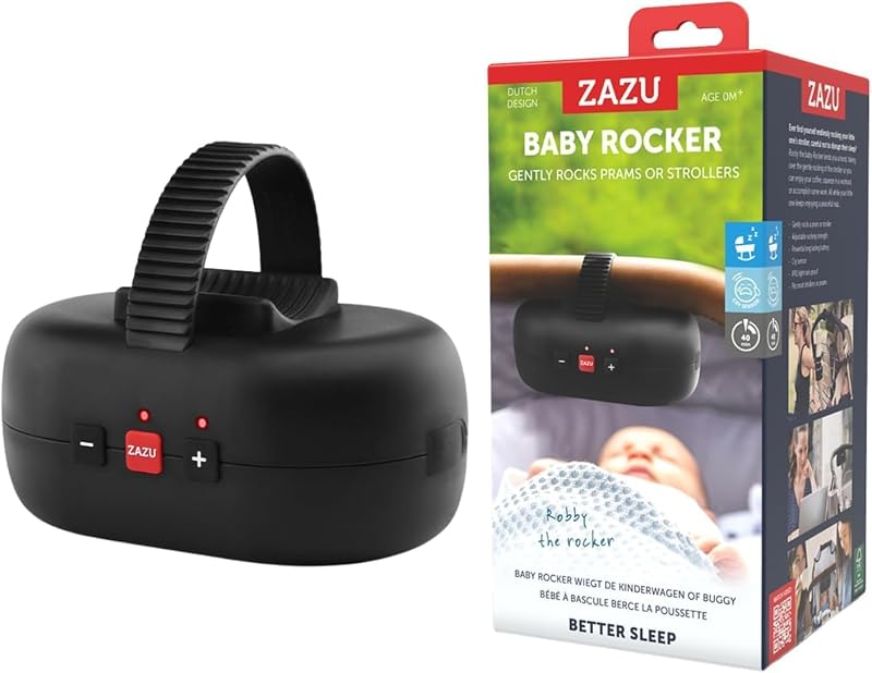 ZAZU Robby Baby Rocker Elektrische Kinderwagenschommel met Huilsensor - outlet/retourdeal