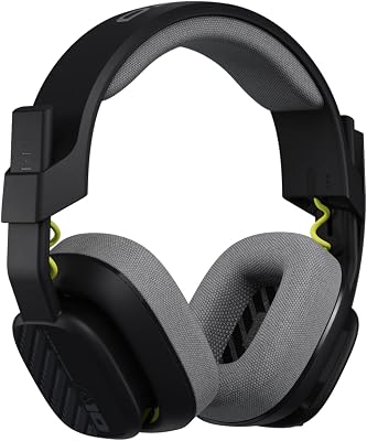ASTRO A10 Gaming Headset Gen 2, Bedraad, Over-ear gaming hoofdtelefoon met flip-to-mute microfoon, Lichtgewicht, 32 mm drivers, Compatibel met PS5, PS4, Nintendo Switch, PC - Zwart