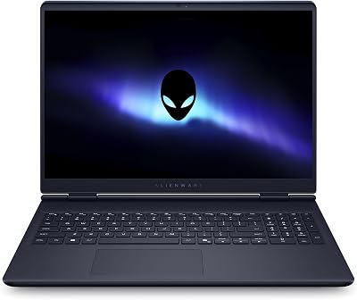 Alienware Aurora AC16250 Gaming notebook, 16 inch QHD+ 120Hz sRGB 100% Intel Core 7 240H Series 2, NVIDIA GeForce RTX 5060, 16GB RAM, 1TB SSD, Windows 11 Home, QWERTY-toetsenbord met