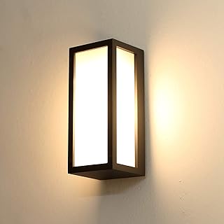 HLFVLITE Buitenwandlamp, Max 40W E27 aluminium buitenwandlamp buitenwandlamp, IP54 waterdicht, antracietgrijs