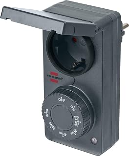 Brennenstuhl timer Timer met schemerfunctie. antraciet