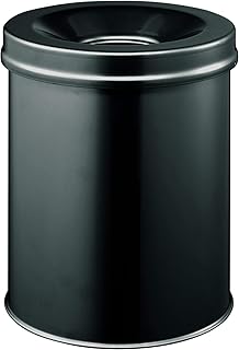 Durable 330501 Prullenbak SAFE, rond, 15 liter, zwart