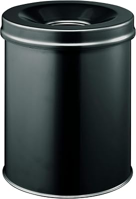Durable 330501 Prullenbak SAFE, rond, 15 liter, zwart