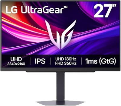 LG Ultragear™ 27G810A-B.AEU | G8-serie | 27 inch (68,8 cm) | Gaming Monitor IPS 16:9 | 360Hz (FHD) | 1ms GtG | UHD 4K resolutie | DisplayHDR™ 400 | NVIDIA® G-Sync® en AMD FreeSync™ Premium