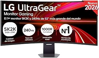 LG UltraGear 52G930B-B.AEU 52" 5K2K Curved Gaming-Monitor 240 Hz VA-Panel Schwarz (52G930B-B.AEU)