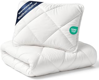 Dekbed ledikant baby 100x135 cm - zacht en ademend kinderbed dekbed perfect voor wieg en peuterbed comfortabel en geschikt voor alle seizoenen Oeko-tex-certificaat 100 x 135