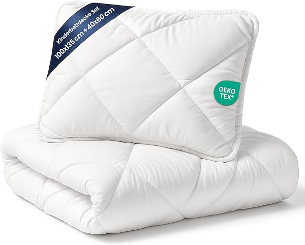 Kinderdekbed en kussen Set 100x135 cm + 40x60 cm - outlet/retourdeal