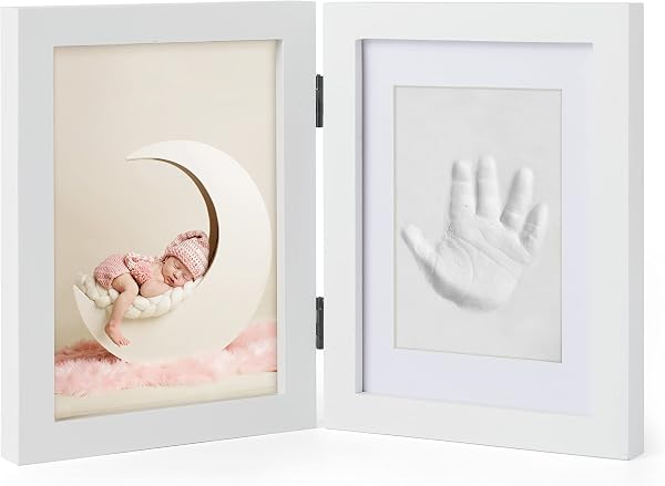 Chuckle Baby Voetafdruk en Handafdruk Houten Fotolijst Kit (12 - outlet/retourdeal