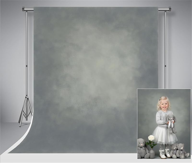 Kate 5x7ft/1.5x2.2m Fotografie Achtergrond Grijs Verscheidenheid - outlet/retourdeal