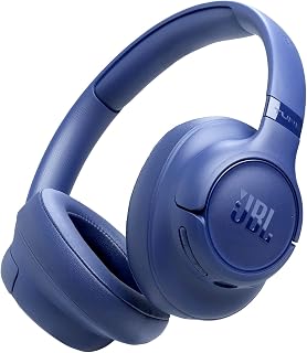 JBL Tune 730 BT draadloze over-ear koptelefoon, blauw - Met JBL Pure Bass Sound, Bluetooth 6.0, opvouwbaar ontwerp, 76 uur batterijduur, Google Fast Pair, en Microsoft Swift Pair