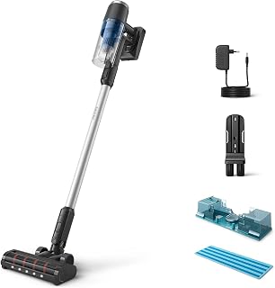 Philips Snoerloze Stofzuiger 3000-Serie - Zuigt en Veegt in één moeite, Digitale Motor, Nauwkeurig en LED Mondstuk, 60 min Werktijd, Afneembare Batterij, PowerCyclone 8, Aqua-module (XC3132/01)