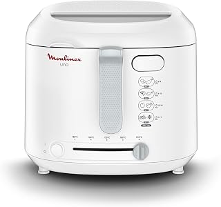 Moulinex AF2031 Uno, capaciteit van 1 kg voor 4 personen, oliecapaciteit 1,8 l, wit
