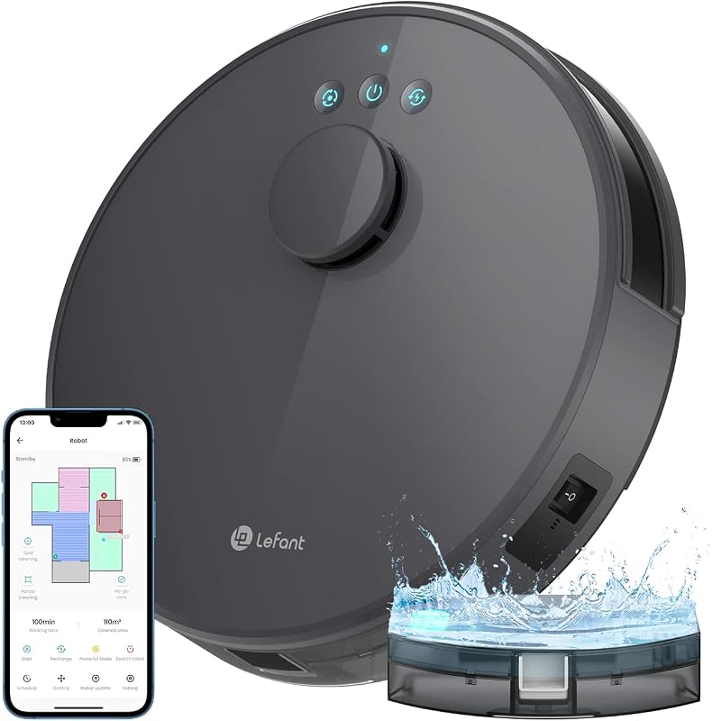 LEFANT Robotstofzuiger met dweilfunctie M1 - outlet/retourdeal
