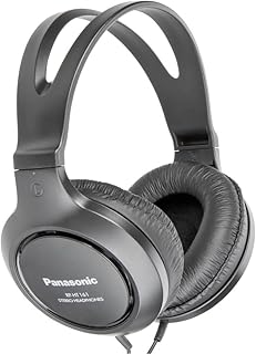 Panasonic RP-HT161E-K HiFi-hoofdtelefoon - 2m lange kabel, 10-27.000Hz, 30mm converter, zwart
