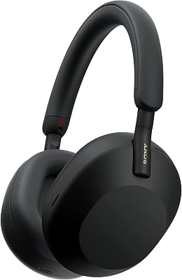 Sony WH-1000XM5 Noise Cancelling draadloze hoofdtelefoon - 30 uur batterijduur - Over-ear - Geoptimaliseerd voor Alexa en Google Assistent - met ingebouwde microfoon voor telefoongesprekken - Zwart