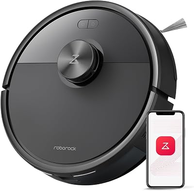 roborock Q7 M5 Robotstofzuiger met dweilfunctie, 10.000 Pa sterke zuigkracht, dubbel antiklitsysteem, 150 min. gebruiksduur, LiDAR-navigatie, Stofzuigerrobot voor tapijt, dierenharen