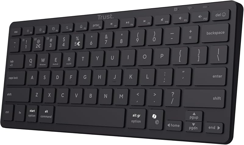 Trust Nado II Dradloos Toetsenbord Bluetooth QWERTY US Layout - outlet/retourdeal