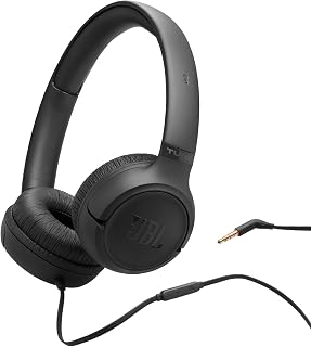 JBL Tune 530 Comfort Fit bedrade on-ear koptelefoon met microfoon, JBL Pure Bass-geluid, EQ-presets, opvouwbaar ontwerp en knoopresistente kabel, zwart | Microfoon, JBL zuiver basgeluid, EQ-voorinstellingen, opvouwbaar ontwerp en wirwar vrije kabel