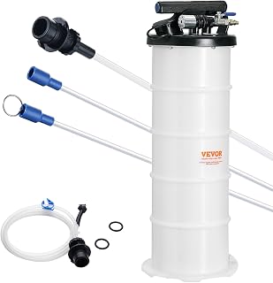 VEVOR Vloeistofextractor, 6,5 l, pneumatische/handmatige oliewisselaar, vacuümvloeistofafzuiger, meter en zuigslang, olie-afzuigpomp voor auto-afvoer
