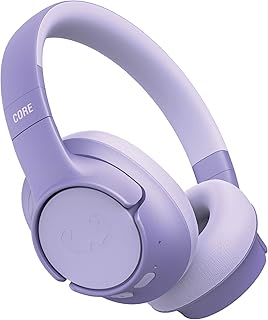 Fresh 'n Rebel Clam Core Bluetooth Koptelefoon Over-Ear met ENC-microfoon (perfecte gesprekken), Volumeregeling en Afspeel-/Pauzeknoppen, 45 uur Speelduur, Draadloos (Paars)