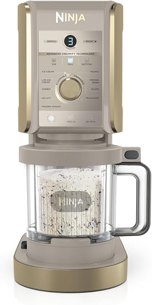 Ninja CREAMi Deluxe ijsmachine en bevroren dessertmaker met 2 - tweedehands - als nieuw — outlet/retourdeal