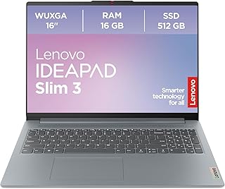 Lenovo IdeaPad Slim 3i Notebook | 14" WUXGA-scherm | Intel Core i5 13420H | 16 GB RAM | 512 GB SSD | Intel UHD Graphics | Win11 | QWERTZ | Luna Grijs | 3 maanden premiumondersteuning