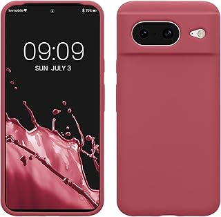 kwmobile telefoonhoesje compatibel met Google Pixel 8 hoesje - Zachte case voor smartphone - Back cover in donkerroze