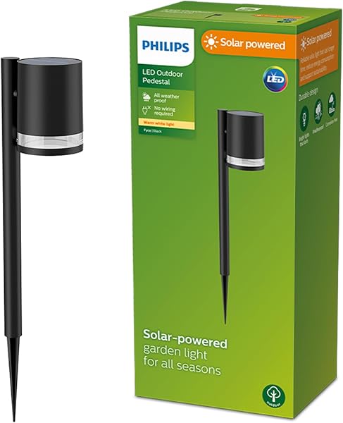 Philips Fyce sokkellamp op zonne-energie - outlet/retourdeal