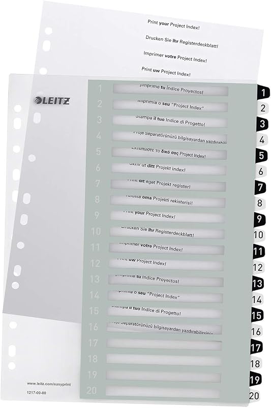 Leitz WOW Printbare Index - outlet/retourdeal