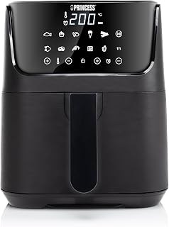 Princess Mini Airfryer - 3.5 liter - Inclusief receptenboek - Digitaal touchscreen met 11 voorgeprogrameerde programma's - Zwart - 182031
