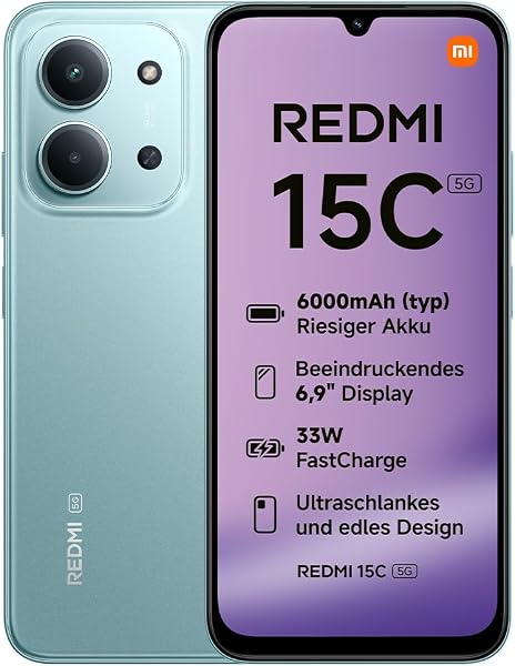 Xiaomi REDMI 15C 5G Smartphone 4+256GB - tweedehands - als nieuw — outlet/retourdeal