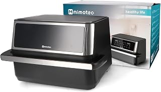 M mimotec Dubbele luchtfriteuse Touch 11 L (5,5 + 5,5 L) – dubbele luchtfriteuse zonder olie, 2850 W, 10 menu, touchscreen, instelbare timer 60 minuten, 80-200 °C, eenvoudig en gezond koken