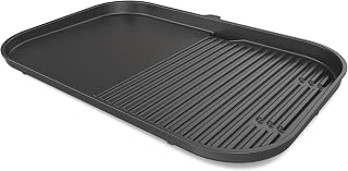 Ninja Woodfire XL Grill & Flat Plate, Non-Stick Combo Flat & Griddle BBQ Plate,Official Accessory, Compatible with Ninja Woodfire XL BBQ Grill OG850 / OG901, Black, XSKOGXLGGCMEU