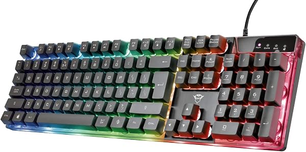 Trust Gaming GXT 835 Azor toetsenbord met achtergrondverlichting - tweedehands - als nieuw — outlet/retourdeal