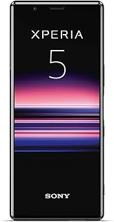 Sony Xperia 5 Smartphone Bundel, 6.1 inch FHD+ HDR OLED 21:9 Scherm, 6GB RAM, 128 GB Geheugen, Zwart