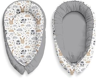 Kospu Multifunctionele Babynest Cocoon Baby Baby Baby Cocoon Bumper Reiswieg 100% Katoen Anti-Allergisch
