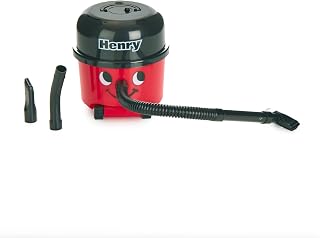 Henry Hoover bureaustofzuiger, minicomputer en toetsenbordreiniger, draagbaar lichtgewicht bureau, opgeruimd, nieuw kousvuller, rood