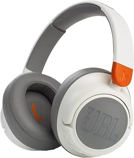 JBL JR460NC draadloze koptelefoon met Active Noise Cancelling, met JBL Safe Sound, ontworpen voor kinderen, in wit