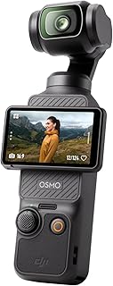 DJI Osmo Pocket 3, vlog camera met 1-inch CMOS en 4K/120fps video, 3-assige stabilisatie, snelle scherpstelling, gezicht-/objecttracking, multi-touchscreen, digital camera, Youtube