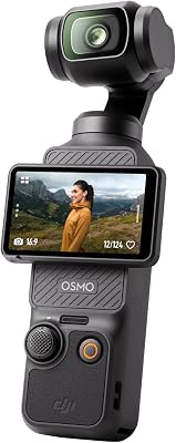 DJI Osmo Pocket 3, vlog camera met 1-inch CMOS en 4K/120fps video, 3-assige stabilisatie, snelle scherpstelling, gezicht-/objecttracking, multi-touchscreen, digital camera, Youtube